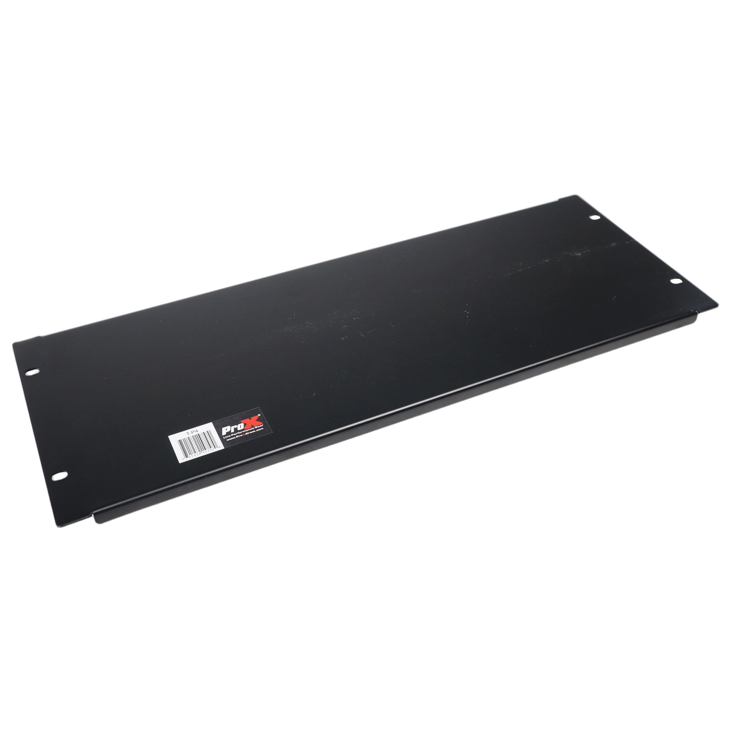 ProX 4U Rack Panel Blank Space ProX 4U rack panel blank space with black finish and mounting hardware