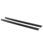 ProX PX-T-RR10 heavy duty steel rack rail kit 10U space side profile showing mounting brackets