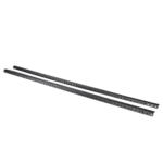 ProX PX-T-RR20 heavy duty steel rack rail kit 20U space side profile showing mounting hardware