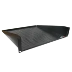 ProX 2U rack shelf 18 inch deep showing mounting hardware and support structure detail