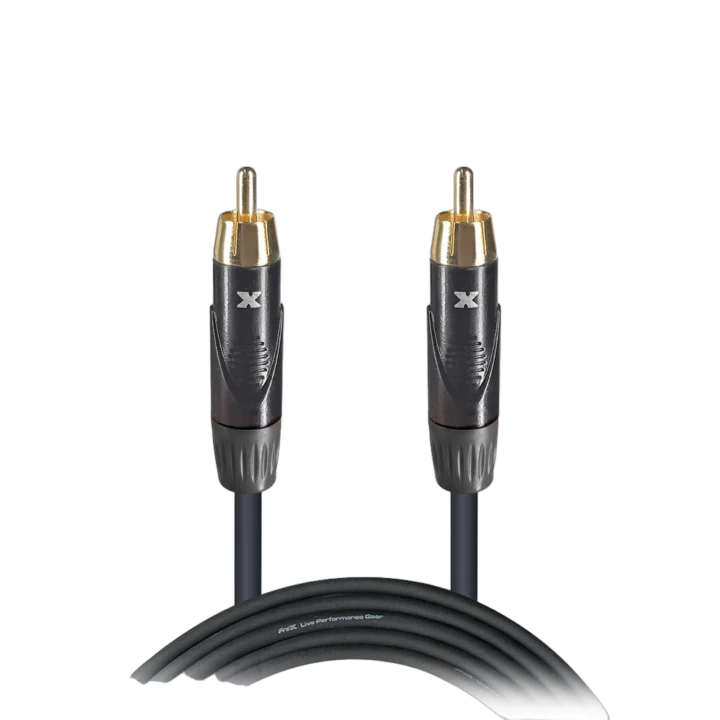 ProX 3 foot RCA audio cable with male RCA connectors on both ends