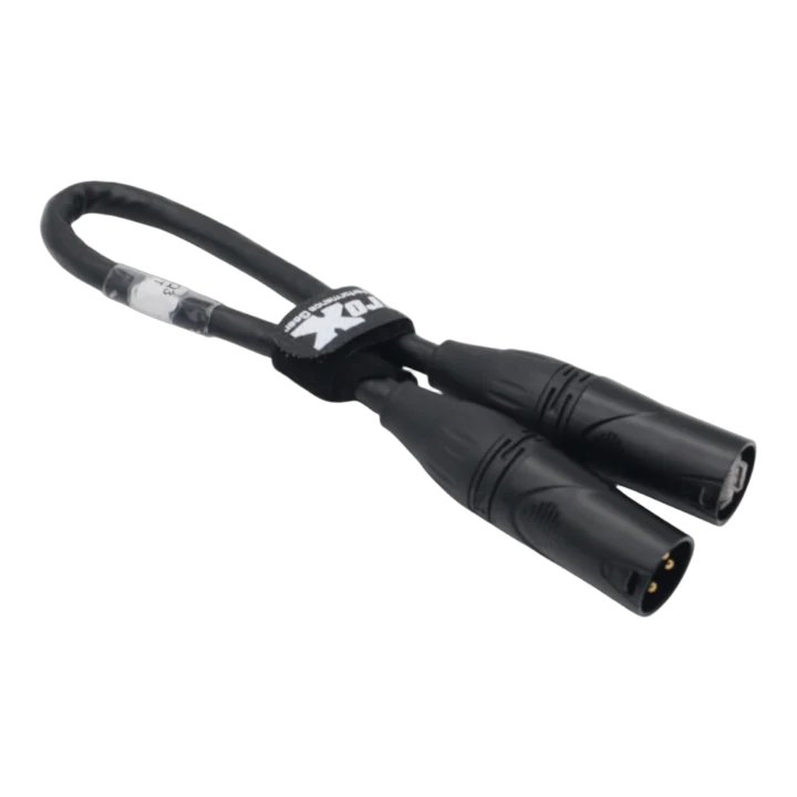 ProX RDNet XLR-M to RJ45 connector cable, 1 foot length, professional audio networking