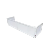 ProX white replacement scrim set with front and side panels for 6 foot tabletop facade