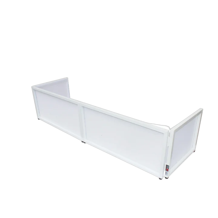 ProX white replacement scrim set with front and side panels for 6 foot tabletop facade