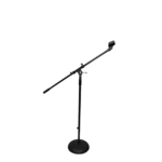 ProX round base microphone stand with adjustable boom arm and clutch mechanism