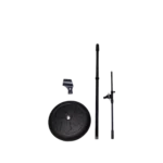 ProX round base microphone stand with adjustable boom arm and clutch mechanism