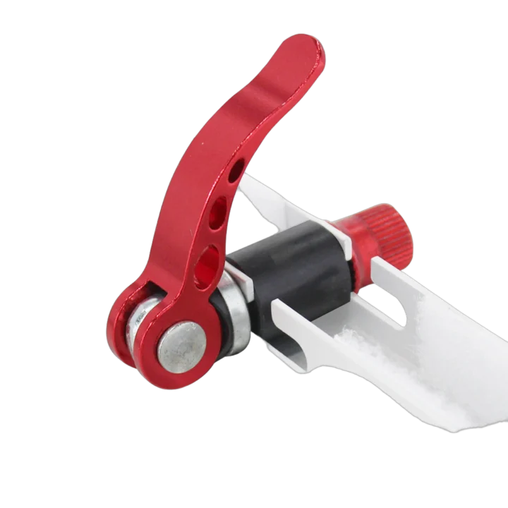 ProX security hardware safety clamp for LumoStage acrylic platforms front view