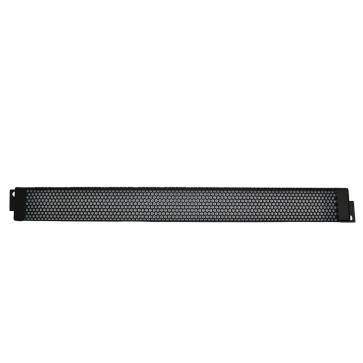 ProX Security Rack Panel 1U Space with locking mechanism and ventilation slots front panel