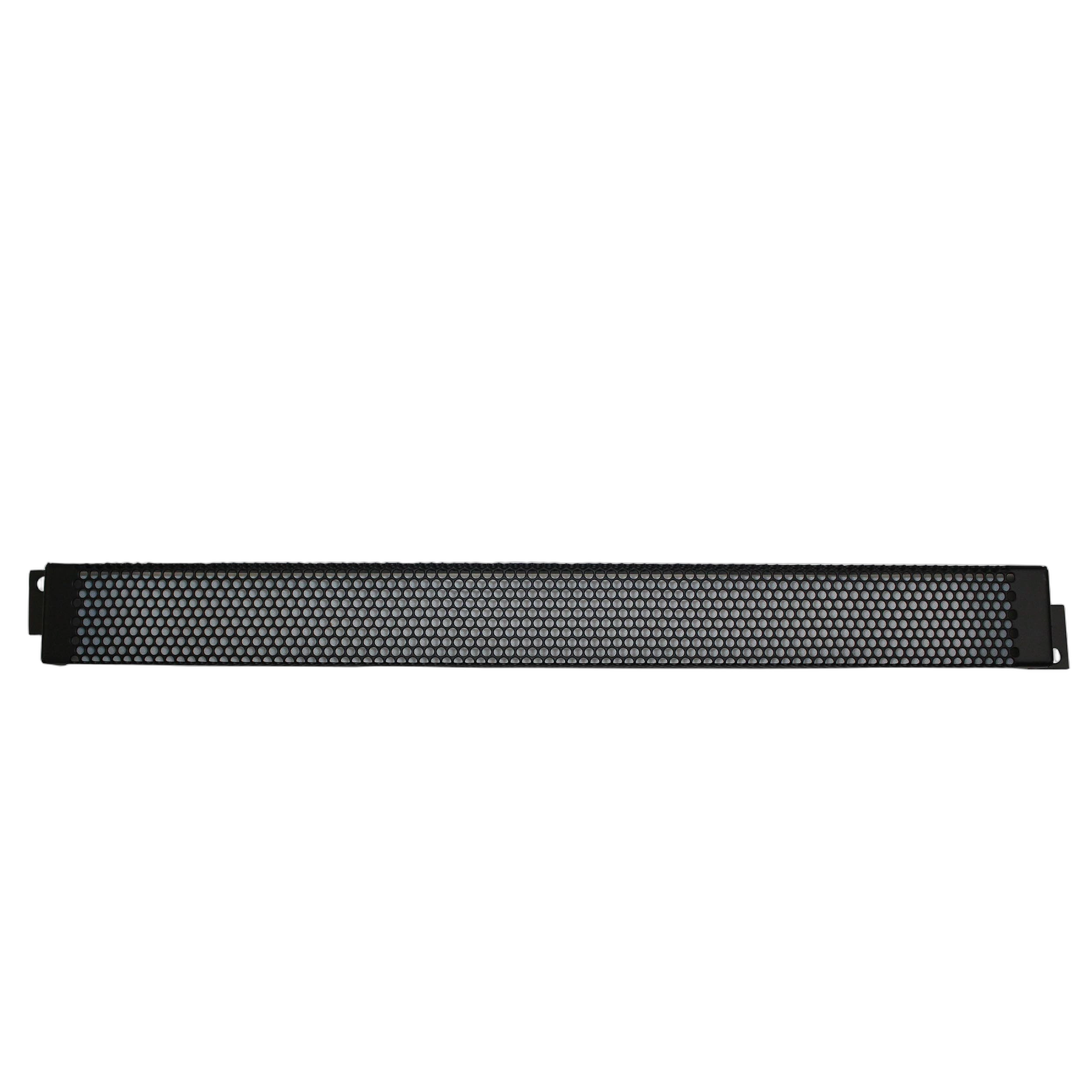 ProX Security Rack Panel 1U Space Front View ProX Security Rack Panel 1U Space with locking mechanism and ventilation slots front panel
