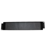 ProX Security Rack Panel 2U with locking mechanism and ventilation detail view
