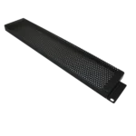 ProX Security Rack Panel 2U Space with locking mechanism and ventilation slots detail