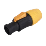 ProX Seetronic IP65 waterproof power-in connector plug with threaded coupling ring and contact pins