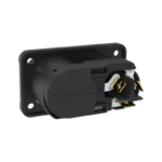 ProX Seetronic IP65 waterproof power combo connector socket showing contact pins and sealing mechanism
