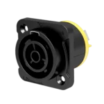 ProX Seetronic IP65 waterproof power-in connector socket with sealing cover, front view