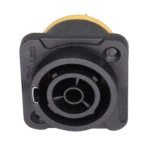 ProX Seetronic IP65 waterproof power-in connector socket with sealing cover, secondary angle view