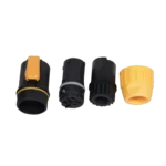 ProX Seetronic IP65 waterproof power-in connector plug side profile showing sealed housing and contact configuration