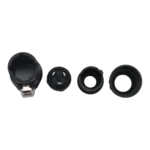 ProX Seetronic IP65 waterproof power-out connector plug rear panel showing terminal connections