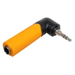ProX Seetronic 3.5mm male to 1/4 inch female right-angle stereo adapter connector detail