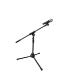 ProX short tripod microphone stand with adjustable boom arm and locking mechanisms