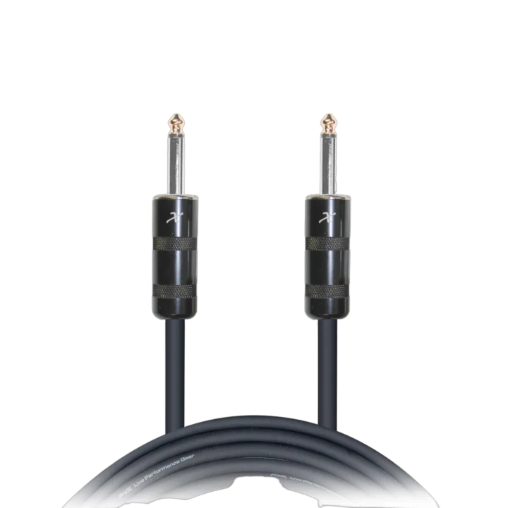 ProX 100 foot speaker cable with 1/4 inch TS-M connectors, 12AWG professional audio cable