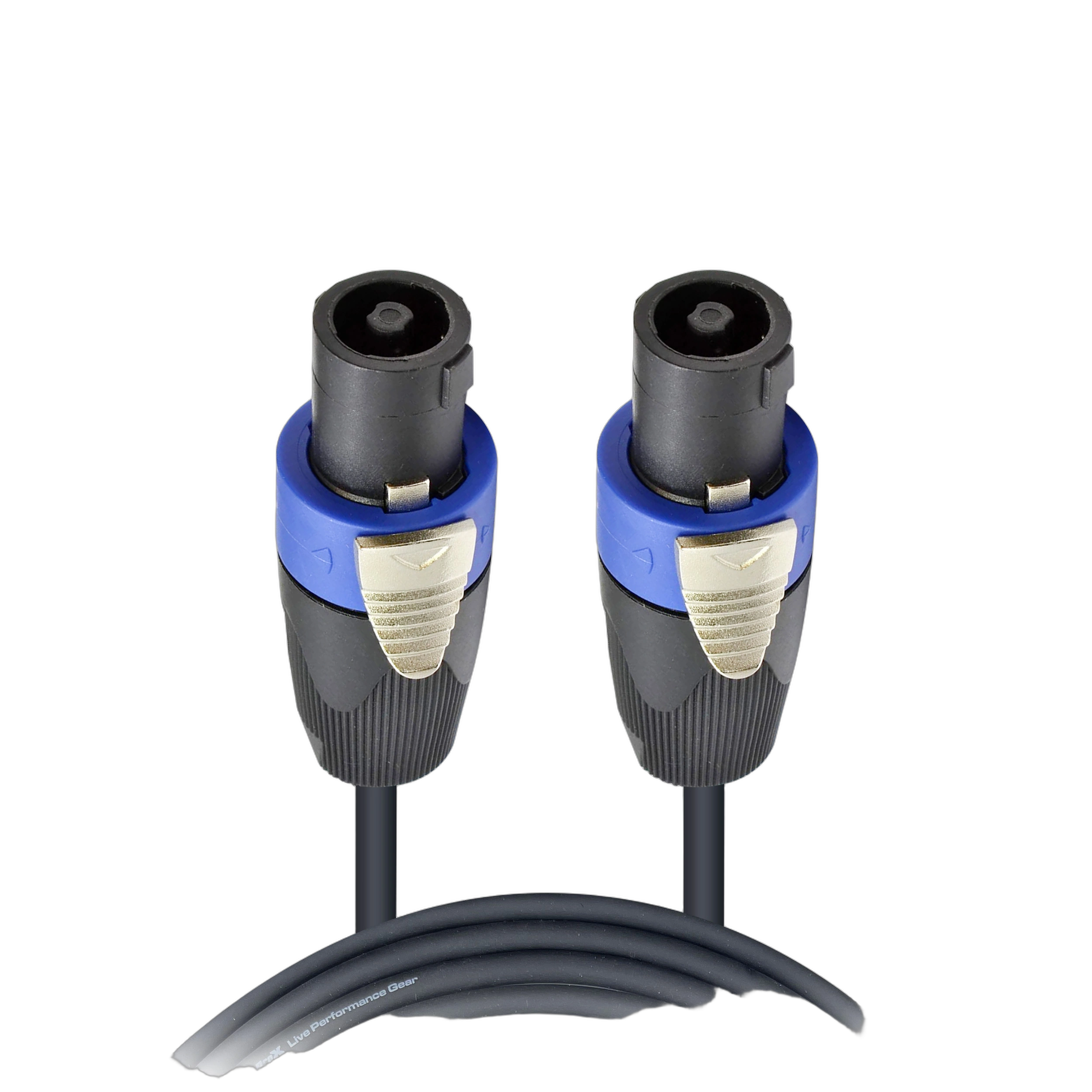 ProX 25 ft. Speaker Cable NL2 SpeakON Connectors ProX 25 foot speaker cable with NL2 SpeakON connectors, 12AWG professional audio cable