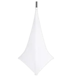 ProX white speaker stand cover scrim with three-sided design, folded display view