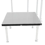 ProX stage skirt hook profile bar dimensional diagram showing measurements and mounting specifications