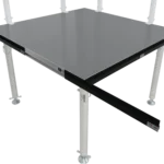 ProX stage skirt hook profile bar dimensional diagram showing measurements and mounting specifications