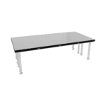 ProX stage skirt hook profile bar dimensional diagram showing measurements and mounting specifications