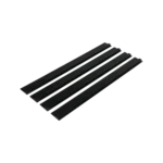 ProX stage skirt hook profile bar with integrated hook-and-loop strip, sliding mount hardware detail