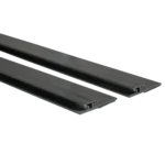 ProX stage skirt hook profile bar showing integrated hook-and-loop strip attachment mechanism close-up