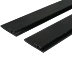ProX stage skirt hook profile bar rear panel showing integrated hook-and-loop strip mounting system