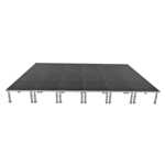ProX StageOne modular stage deck with adjustable leg mechanism and professional platform construction