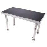 ProX StageQ 2 ft x 4 ft stage deck platform with adjustable 28-48 inch legs extended