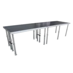 ProX StageQ 2 ft x 6 ft stage deck with adjustable 28-48 inch legs in professional performance setup