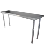 ProX StageQ 2 ft x 8 ft stage deck with adjustable 28-48 inch legs shown from side angle