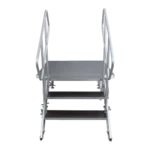 ProX StageQ 3 step heavy duty foldable staircase with safety rail detail view