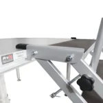 ProX StageQ 4 step heavy duty foldable stage stairs with safety rail and adjustable height
