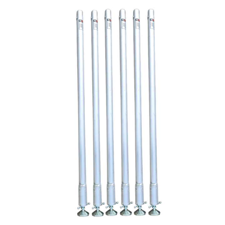 ProX StageQ adjustable stage leg with 2 inch tubing, 60 inch tall, front view