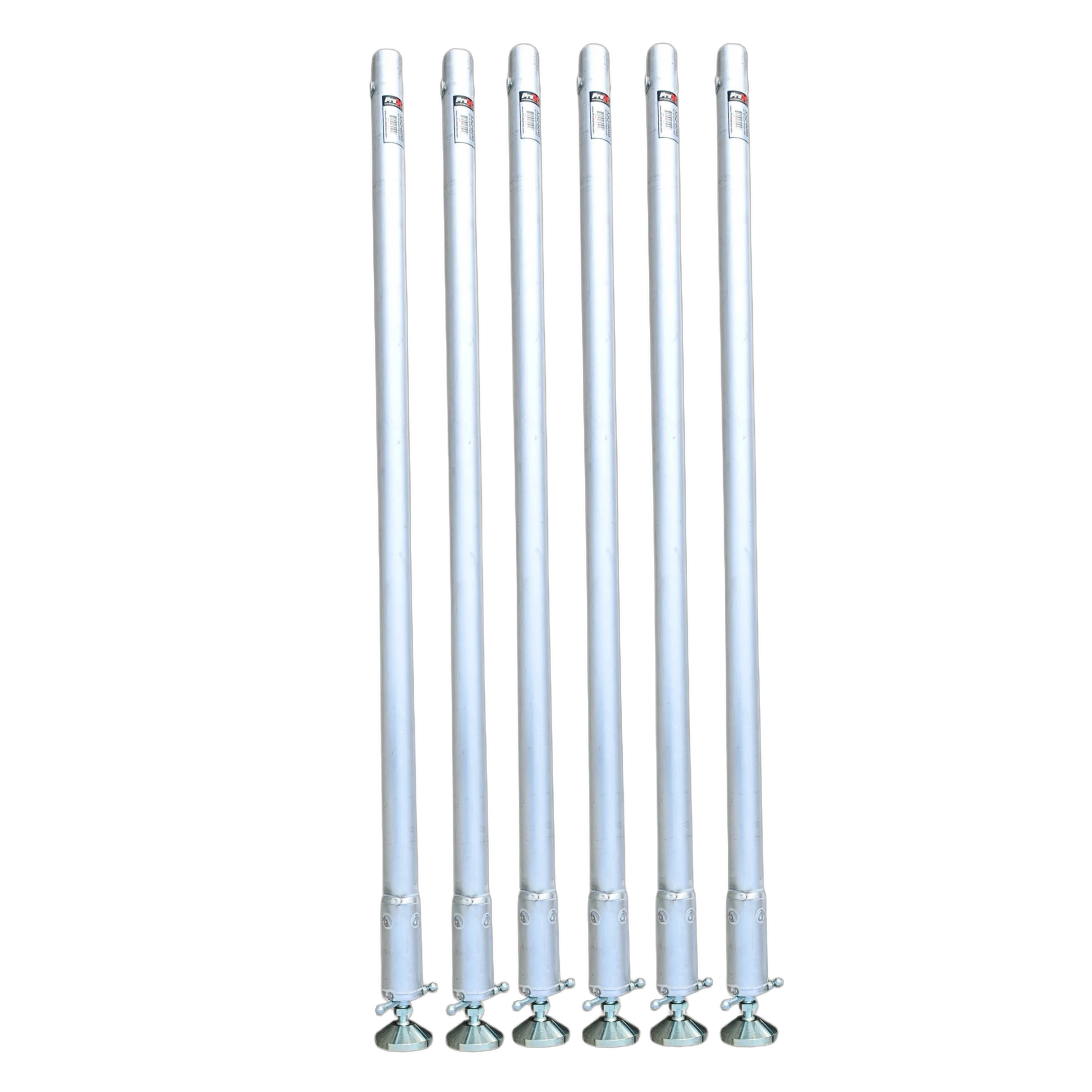 ProX StageQ Leg XSQ Staging 60 Inch Pack of 6 ProX StageQ adjustable stage leg with 2 inch tubing, 60 inch tall, front view