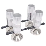 ProX StageQ Leg for XSQ Staging system, 8 inch height with 2 inch tubing, front view