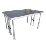 ProX StageQ 2 ft x 6 ft stage deck with adjustable 28-48 inch legs extended