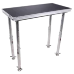 ProX StageQ 2 ft x 4 ft stage deck with adjustable 28-48 inch legs extended