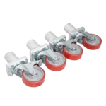 ProX StageQ 10-inch stage legs with 4-inch rubber steel casters and locking mechanism