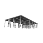ProX StageQ portable stage platform deck surface showing interlocking system and safety features