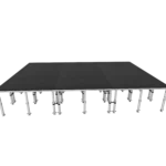 ProX StageQ portable stage platform deck surface showing interlocking system and non-slip finish detail