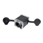 ProX Tactical IP65 waterproof RJ45 ethernet coupler rear panel showing connector housing and sealing mechanism