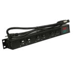 ProX TARA power distribution box showing LED voltage and current display panel with True1 connectors
