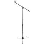 ProX tripod microphone stand with adjustable boom arm and mic clip attachment detail