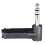 ProX TRS female to male right-angle adapter connector showing angled jack design and metal construction